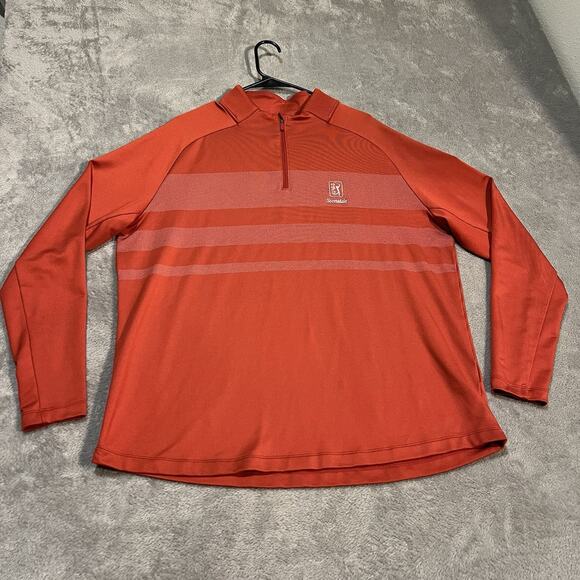 Nike Dri-Fit Vapor 1/4 Zip Mens XL Red Lightweight Performance The Players TPC - Picture 1 of 10